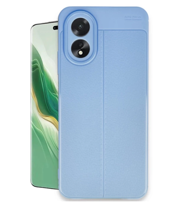 Newface Oppo A38 Kılıf Auto Focus Kapak - Mavi