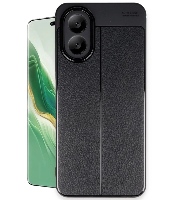 Newface Oppo A38 Kılıf Auto Focus Kapak - Siyah