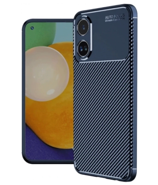 Newface Oppo A38 Kılıf Auto Focus Karbon Kapak - Lacivert