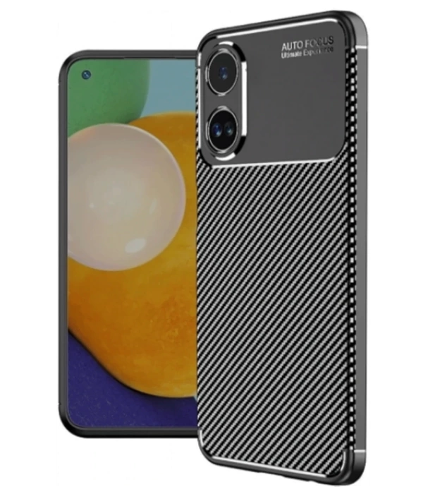 Newface Oppo A38 Kılıf Auto Focus Karbon Kapak - Siyah