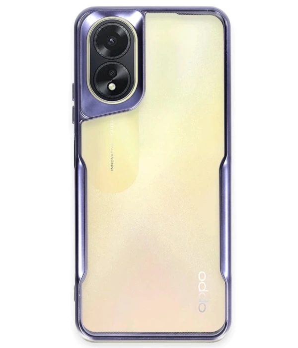 Newface Oppo A38 Kılıf Boyi Silikon Kapak - Lacivert