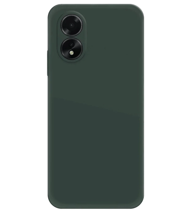 Newface Oppo A38 Kılıf First Silikon - Koyu Yeşil
