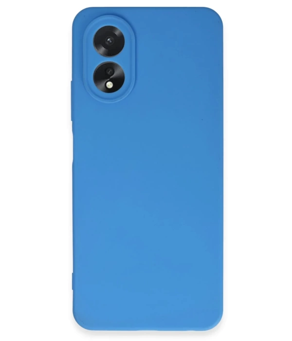 Newface Oppo A38 Kılıf First Silikon - Mavi