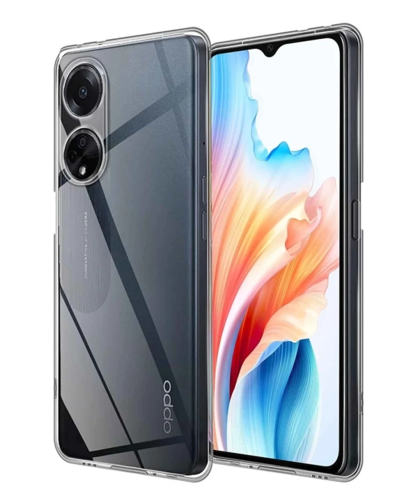 Newface Oppo A38 Kılıf Lüx Şeffaf Silikon