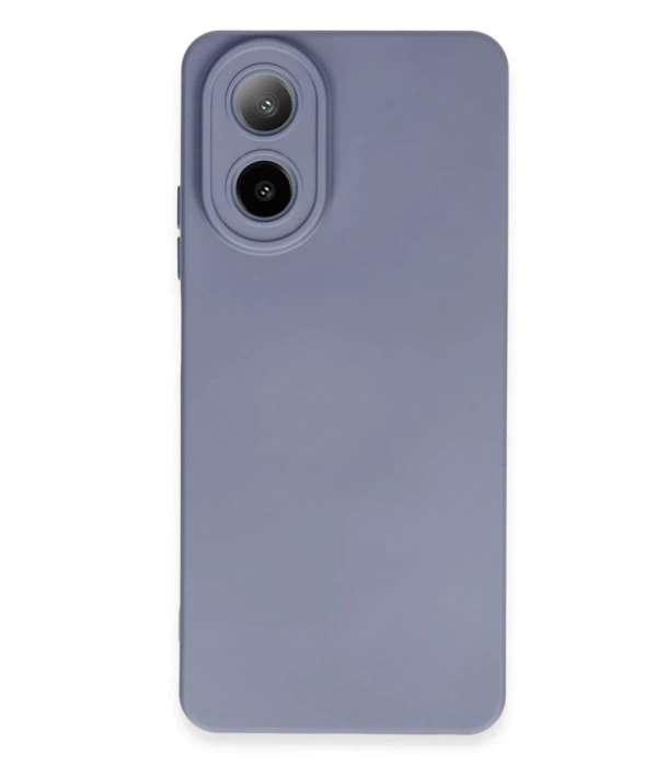 Newface Oppo A38 Kılıf Nano içi Kadife Silikon - Gri