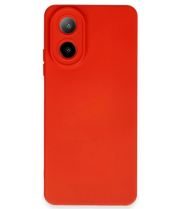 Newface Oppo A38 Kılıf Nano içi Kadife Silikon - Kırmızı