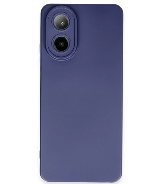 Newface Oppo A38 Kılıf Nano içi Kadife Silikon - Lacivert