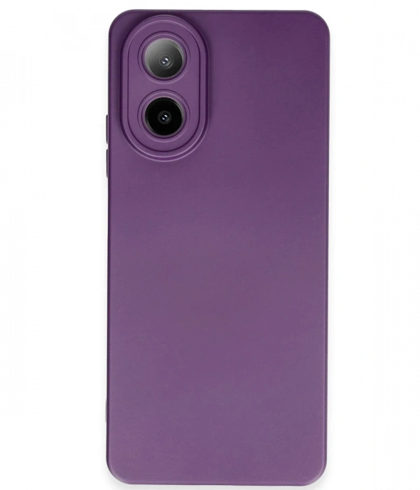 Newface Oppo A38 Kılıf Nano içi Kadife Silikon - Mor