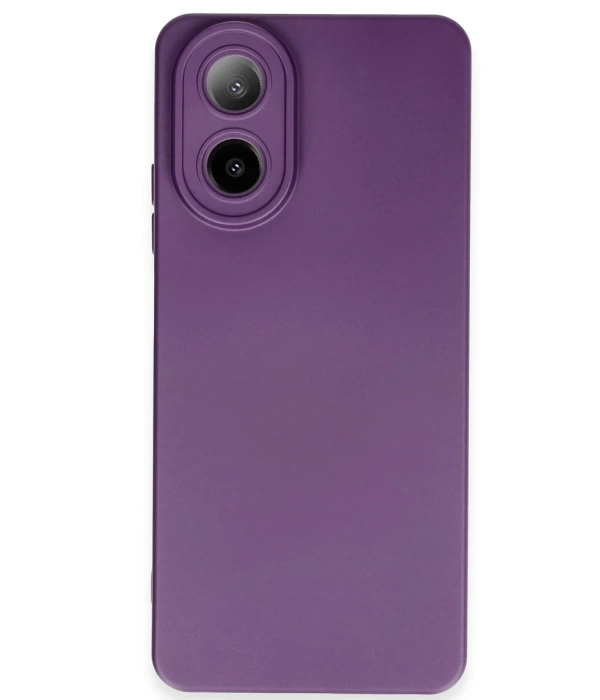 Newface Oppo A38 Kılıf Nano içi Kadife Silikon - Mor