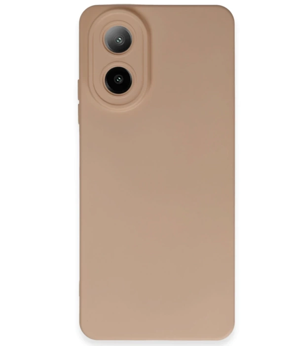 Newface Oppo A38 Kılıf Nano içi Kadife Silikon - Pudra