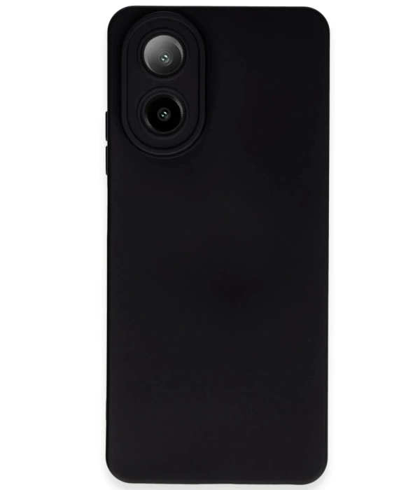 Newface Oppo A38 Kılıf Nano içi Kadife Silikon - Siyah