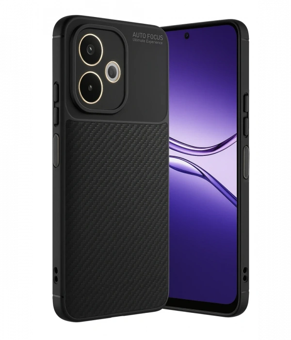 Oppo A5 Pro 4G Kılıf Auto Focus Karbon Kapak