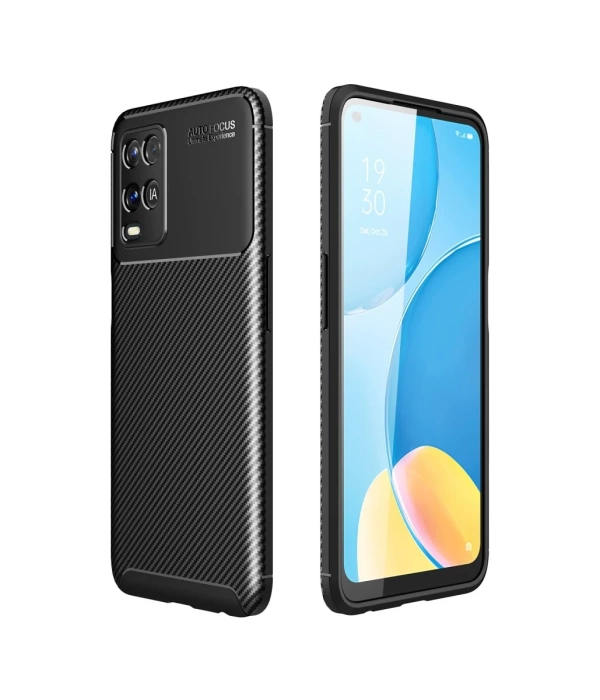 Newface Oppo A54 4G Kılıf Auto Focus Karbon Kapak