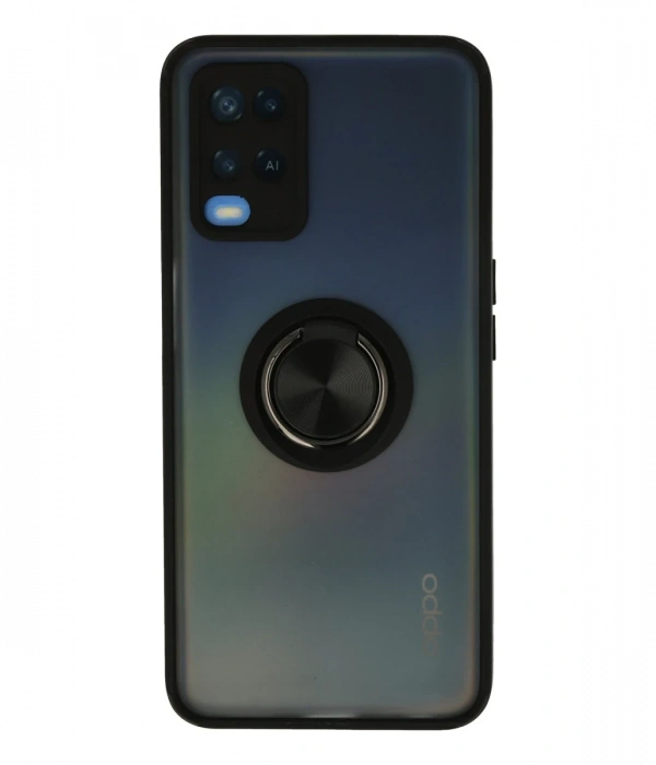 Newface Oppo A54 4G Kılıf Montreal Yüzüklü Silikon Kapak
