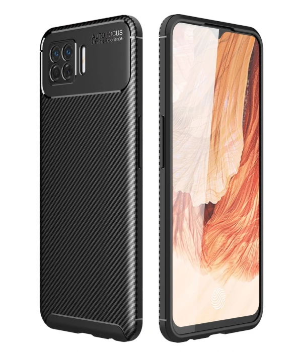 Newface Oppo A73 Kılıf Auto Focus Karbon Kapak