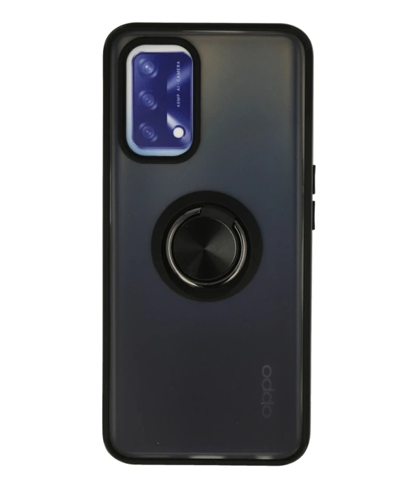 Newface Oppo A74 4G Kılıf Montreal Yüzüklü Silikon Kapak