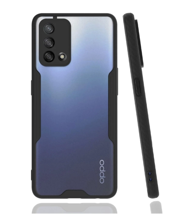 Newface Oppo A74 4G Kılıf Platin Silikon - Siyah