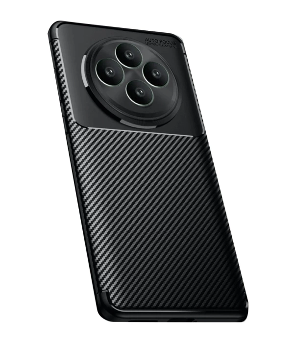 Newface Oppo Reno 11 FS Kılıf Auto Focus Karbon Kapak - Siyah