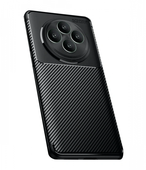 Newface Oppo Reno 11 FS Kılıf Auto Focus Karbon Kapak - Siyah