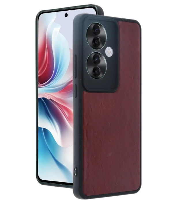 Newface Oppo Reno 11F Kılıf Aras Deri Kapak
