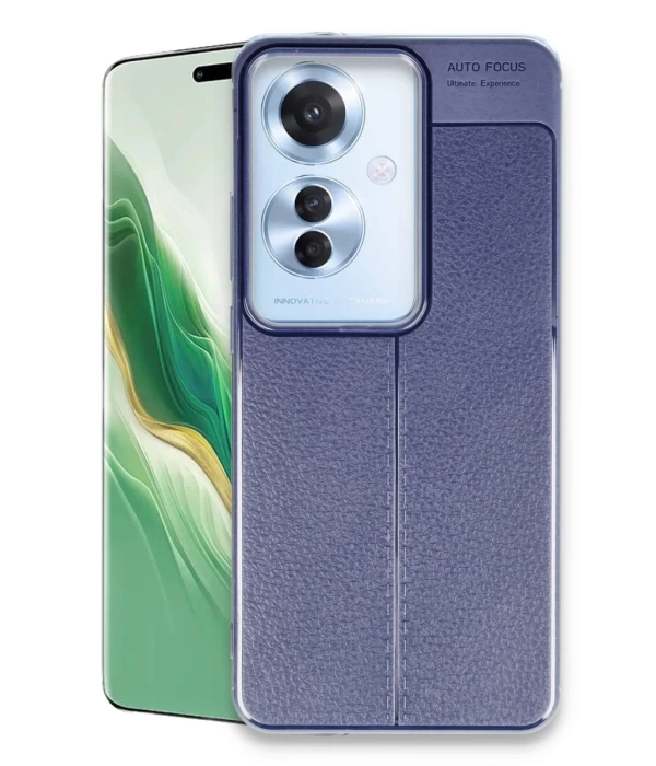 Newface Oppo Reno 11F Kılıf Auto Focus Kapak - Lacivert