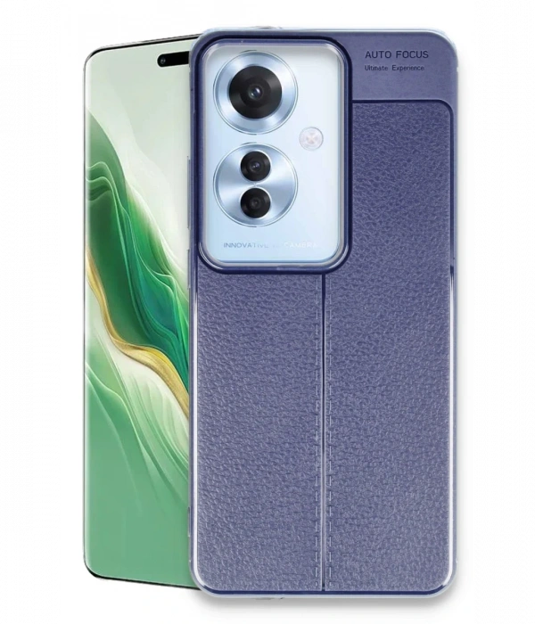 Newface Oppo Reno 11F Kılıf Auto Focus Kapak - Lacivert