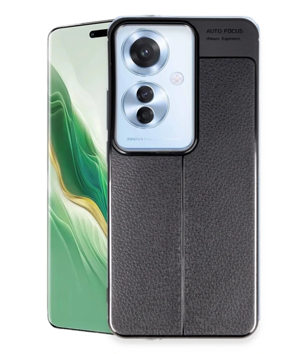 Newface Oppo Reno 11F Kılıf Auto Focus Kapak - Siyah