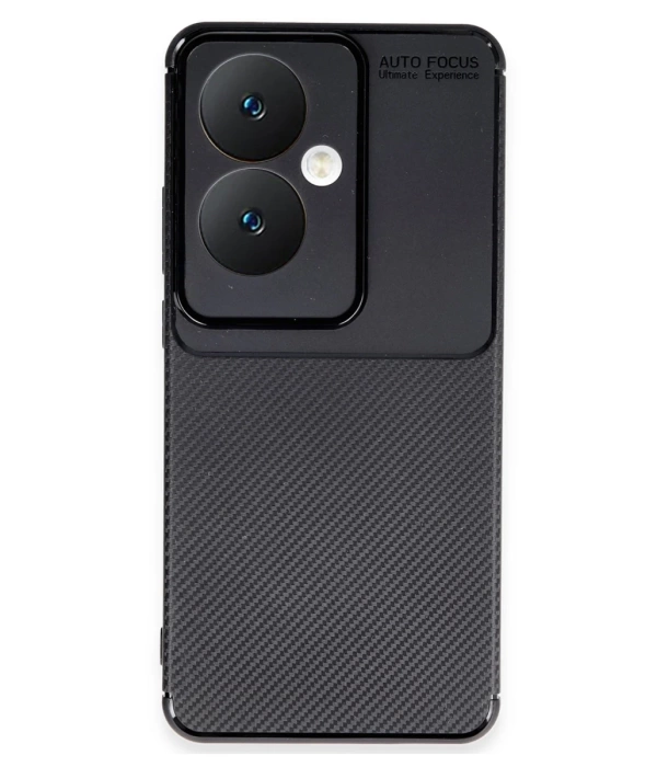 Newface Oppo Reno 11F Kılıf Auto Focus Karbon Kapak - Siyah