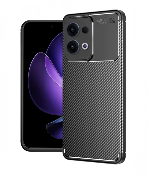 Oppo Reno 13 Pro Kılıf Auto Focus Karbon Kapak