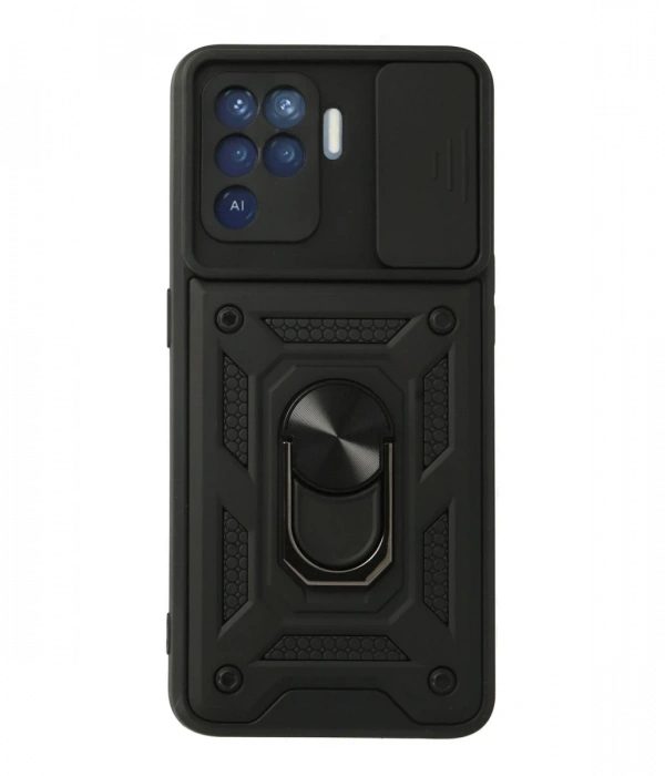 Oppo Reno 5 Lite Kılıf Pars Lens Yüzüklü Silikon