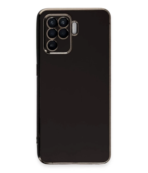 Newface Oppo Reno 5 Lite Kılıf Volet Silikon - Siyah