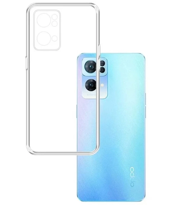 Newface Oppo Reno 7 Lite Kılıf Lüx Şeffaf Silikon