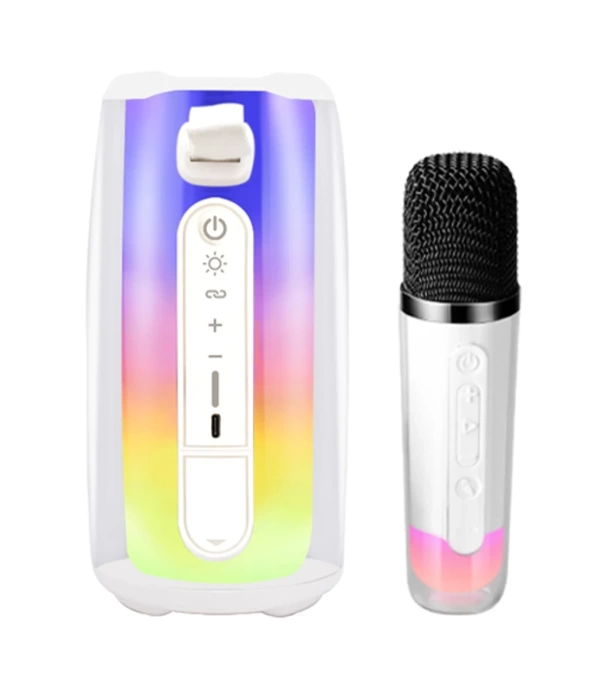 Newface Pluse 7 Mikrofonlu RGB Kablosuz Hoparlör - Beyaz