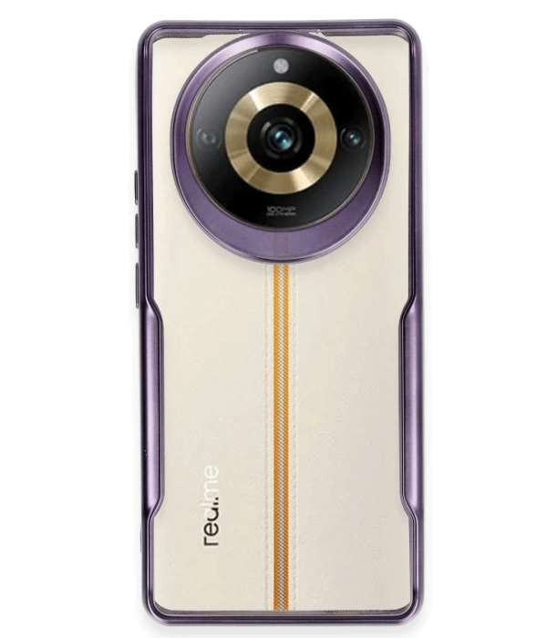 Newface Realme 11 Pro Kılıf Boyi Silikon Kapak - Derin Mor
