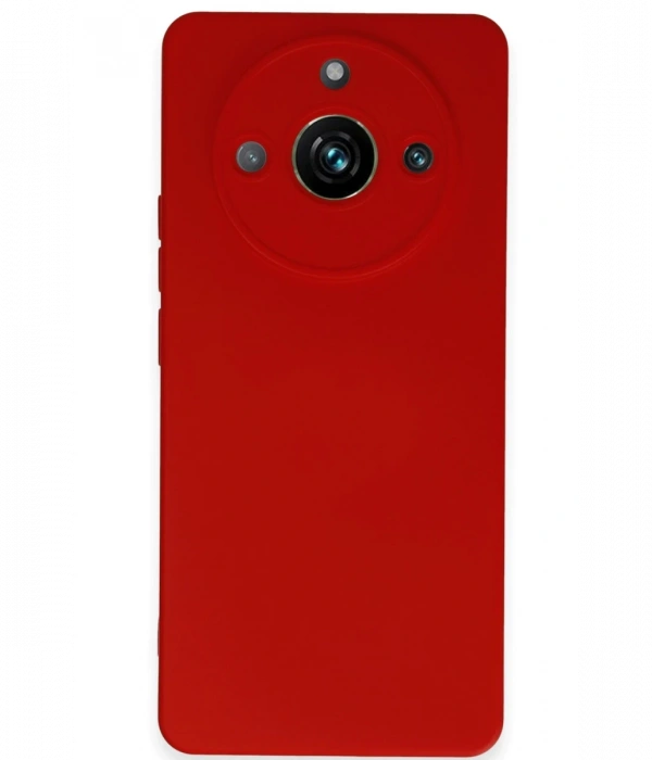 Newface Realme 11 Pro Kılıf Nano içi Kadife Silikon - Kırmızı