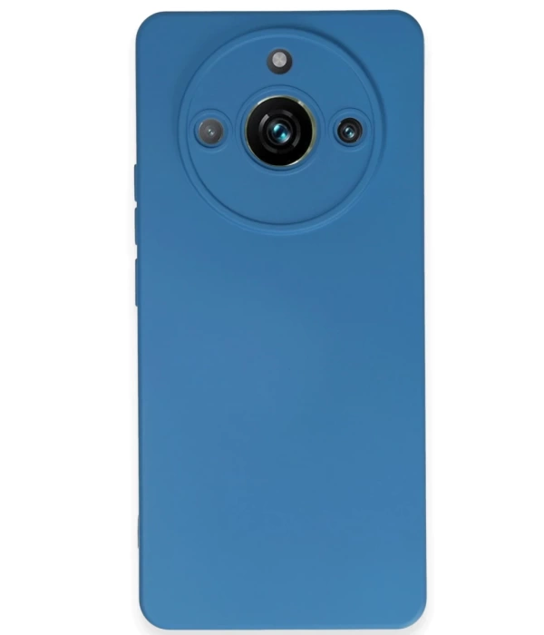 Newface Realme 11 Pro Kılıf Nano içi Kadife Silikon - Mavi