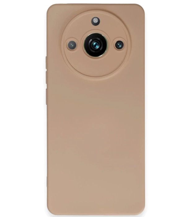 Newface Realme 11 Pro Kılıf Nano içi Kadife Silikon - Pudra