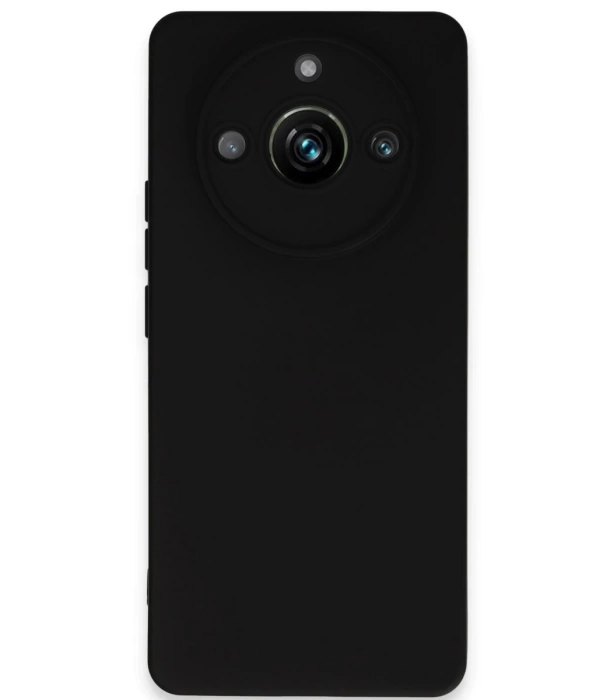 Newface Realme 11 Pro Kılıf Nano içi Kadife Silikon - Siyah