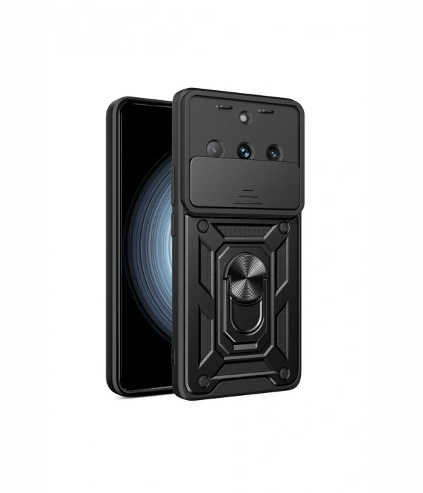 Newface Realme 11 Pro Kılıf Pars Lens Yüzüklü Silikon
