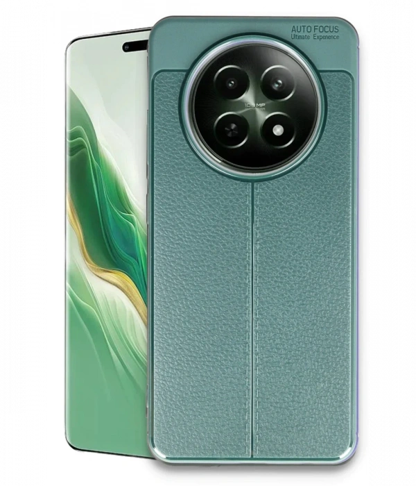 Newface Realme 12 5G Kılıf Auto Focus Kapak - Koyu Yeşil