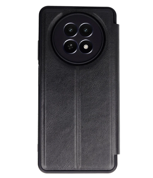 Newface Realme 12 5G Kılıf Flip Cover - Siyah