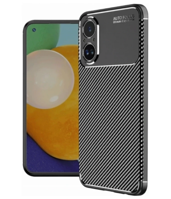 Newface Realme 12 Lite Kılıf Auto Focus Karbon Kapak - Siyah