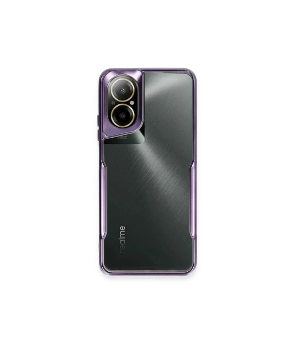 Newface Realme 12 Lite Kılıf Boyi Silikon Kapak - Derin Mor