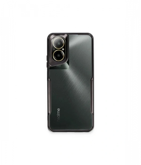 Newface Realme 12 Lite Kılıf Boyi Silikon Kapak - Siyah