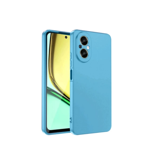 Newface Realme 12 Lite Kılıf First Silikon - Mavi