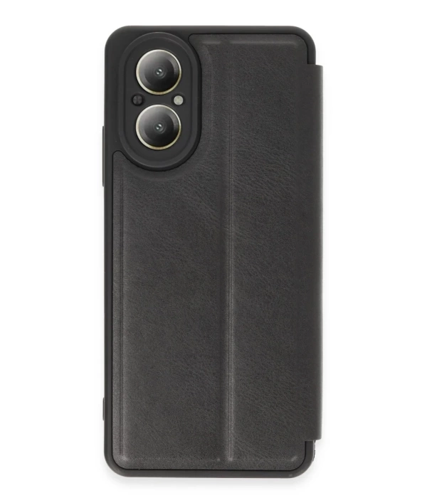 Newface Realme 12 Lite Kılıf Flip Cover - Siyah