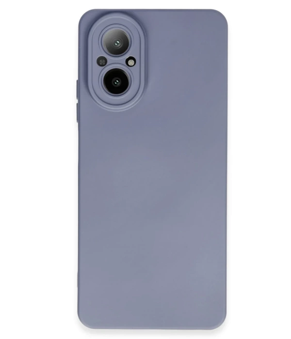 Newface Realme 12 Lite Kılıf Nano içi Kadife Silikon - Gri