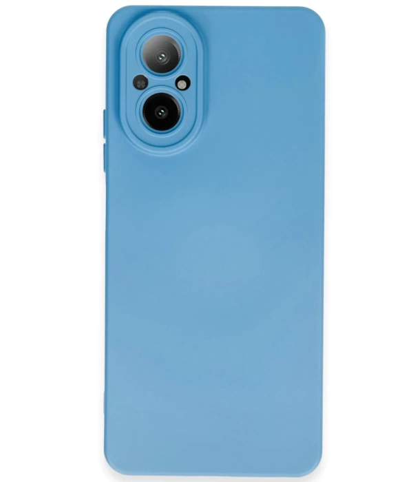 Newface Realme 12 Lite Kılıf Nano içi Kadife Silikon - Mavi