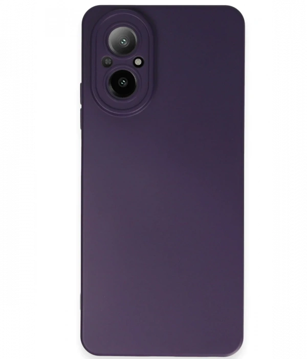Newface Realme 12 Lite Kılıf Nano içi Kadife Silikon - Mor