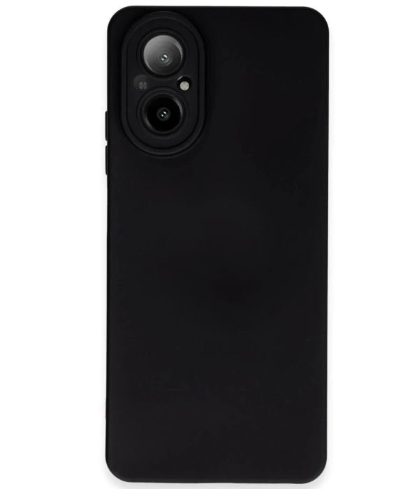Newface Realme 12 Lite Kılıf Nano içi Kadife Silikon - Siyah